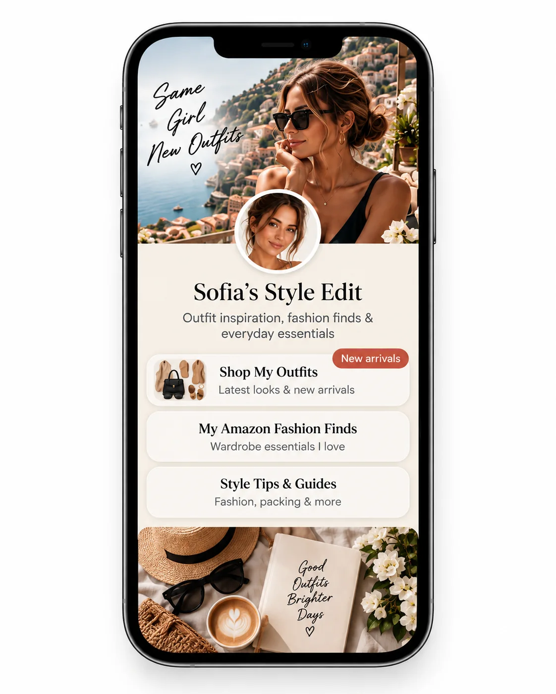 Banner Link Page template